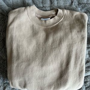 tan champion crew neck